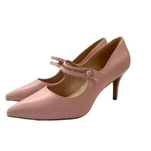 Journee Collection Sidney Pumps Women’s 10 Blush Pink Pointed Toe Mid Heel Shoes